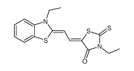 5-[2-(3-ethyl-2-benzothiazolylidene)-ethylidene]-3-ethyl-2-thioxo-4-thiazolidinone Structure