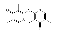 2-(3,5-dimethyl-4-oxothiopyran-2-yl)sulfanyl-3,5-dimethylthiopyran-4-one结构式