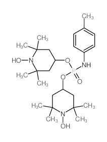 1-Piperidinyloxy,4,4'-[[[(4-methylphenyl)amino]phosphinylidene]bis(oxy)]bis[2,2,6,6-tetramethyl-(9CI)结构式