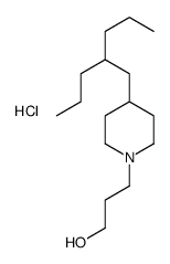 3-[4-(2-propylpentyl)piperidin-1-yl]propan-1-ol,hydrochloride结构式