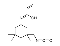 N-[3-(isocyanatomethyl)-3,5,5-trimethylcyclohexyl]prop-2-enamide Structure