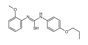 1-(2-methoxyphenyl)-3-(4-propoxyphenyl)thiourea Structure