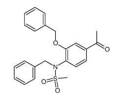 4-Acetyl-N-benzyl-2-benzyloxymethansulfonanilid结构式