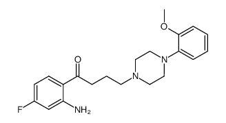 1-(2-amino-4-fluoro-phenyl)-4-[4-(2-methoxy-phenyl)-piperazin-1-yl]-butan-1-one结构式