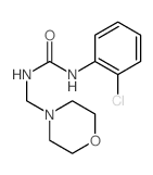 Urea,N-(2-chlorophenyl)-N'-(4-morpholinylmethyl)- structure