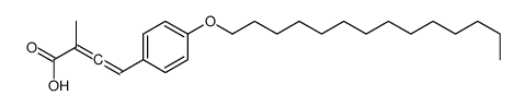 2-methyl-4-(4-tetradecoxyphenyl)buta-2,3-dienoic acid Structure