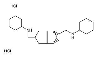 N,N'-Dicyclohexylhexahydro-4,7-methano-2,5-bis(methylamine) dihydrochloride结构式