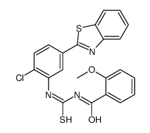 N-[[5-(1,3-benzothiazol-2-yl)-2-chlorophenyl]carbamothioyl]-2-methoxybenzamide Structure