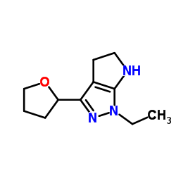 Pyrrolo[2,3-c]pyrazole, 1-ethyl-1,4,5,6-tetrahydro-3-(tetrahydro-2-furanyl)- (9CI) picture