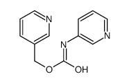 3-Pyridinecarbamic acid 3-pyridylmethyl ester structure