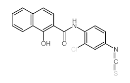 N-(2-Chloro-4-isothiocyanatophenyl)-1-hydroxy-2-naphthamide structure