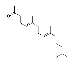 6,10,14-Trimethylpentadeca-5,9-diene-2-one结构式