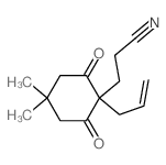 Cyclohexanepropanenitrile,4,4-dimethyl-2,6-dioxo-1-(2-propen-1-yl)-结构式