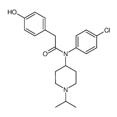 N-(4-chloro-phenyl)-2-(4-hydroxy-phenyl)-N-(1-isopropyl-piperidin-4-yl)-acetamide Structure