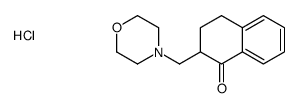 2-(MORPHOLINOMETHYL)-3,4-DIHYDRONAPHTHALEN-1(2H)-ONE HYDROCHLORIDE结构式