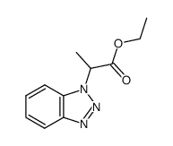 ethyl 2-(1H-benzo[d][1,2,3]triazol-1-yl)propanoate structure