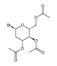 3,4,6-tri-O-acetyl-2-deoxy-α-D-arabino-hexopyranosyl bromide Structure