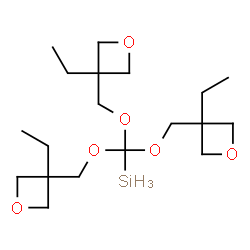 tris[(3-ethyloxetan-3-yl)methoxy]methylsilane structure