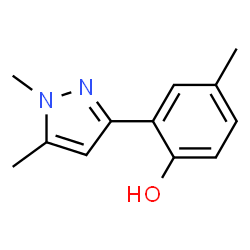 Phenol, 2-(1,5-dimethyl-1H-pyrazol-3-yl)-4-methyl- (9CI) structure