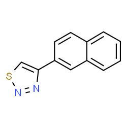 4-(2-Naphthyl)-1,2,3-thiadiazole结构式