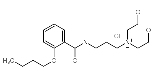 3-[(2-butoxybenzoyl)amino]propyl-bis(2-hydroxyethyl)azanium chloride结构式