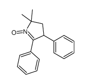 2,2-dimethyl-1-oxido-4,5-diphenyl-3,4-dihydropyrrol-1-ium结构式