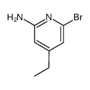 6-Bromo-4-ethyl-2-pyridinamine Structure