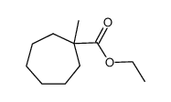 ethyl 1-methyl-cycloheptanecarboxylate结构式