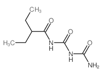 N-(carbamoylcarbamoyl)-2-ethyl-butanamide结构式