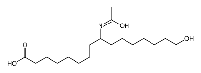 9-acetamido-16-hydroxyhexadecanoic acid结构式