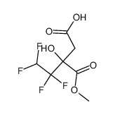 β-hydroxy-β-carbomethoxytetrafluorovaleric acid Structure