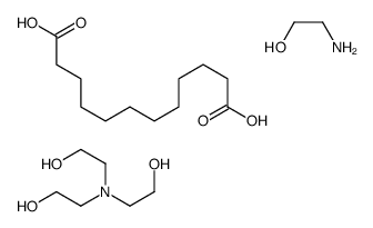 dodecanedioic acid, compound with 2-aminoethanol and 2,2',2''-nitrilotriethanol structure