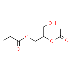 1,2,3-Propanetriol, acetate propanoate结构式