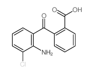 Benzoic acid, o- (3-chloroanthraniloyl)- Structure