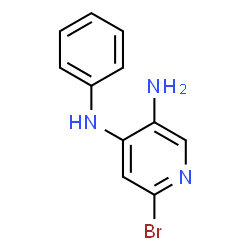 6-bromo-N4-phenyl-3,4-pyridinediamine Structure