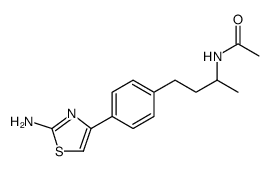 Acetamide, N-[3-[4-(2-amino-4-thiazolyl)phenyl]-1-methylpropyl] Structure