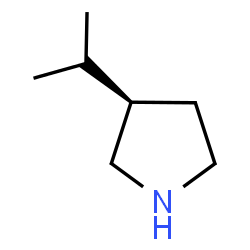 (3R)-3-Isopropylpyrrolidine结构式