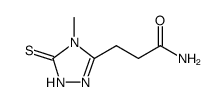 3-(5-MERCAPTO-4-METHYL-4H-1,2,4-TRIAZOL-3-YL)PROPANAMIDE结构式