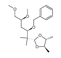 (4R,5R)-2-((3R,5S)-3-(benzyloxy)-5,6-dimethoxy-2-methylhexan-2-yl)-4,5-dimethyl-1,3-dioxolane Structure