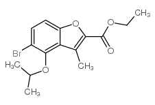 ETHYL 5-BROMO-4-ISOPROPOXY-3-METHYLBENZOFURAN-2-CARBOXYLATE picture