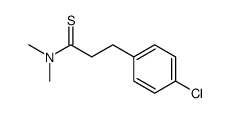 Hydrocinnamamide,p-chloro-N,N-dimethylthio- (4CI) structure