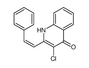 4(1H)-Quinolinone,3-chloro-2-(2-phenylethenyl)-结构式