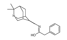 2-Phenyl-N-(4,8,8-trimethyl-1-azatricyclo[3.3.1.13,7]dec-4-yl)acetamide Structure