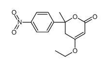 4-ethoxy-2-methyl-2-(4-nitrophenyl)-3H-pyran-6-one结构式