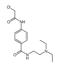 4-[(2-chloroacetyl)amino]-N-[2-(diethylamino)ethyl]benzamide结构式