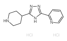 2-(5-piperidin-4-yl-4H-1,2,4-triazol-3-yl)pyridine dihydrochloride结构式