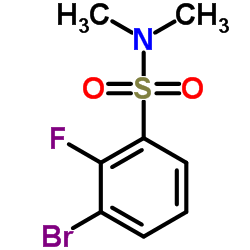 3-Bromo-2-fluoro-N,N-dimethylbenzenesulfonamide Structure