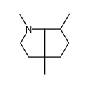 1,3a,6-trimethyl-2,3,4,5,6,6a-hexahydrocyclopenta[b]pyrrole Structure