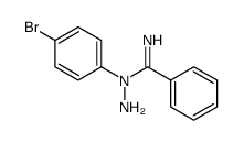 N-amino-N-(4-bromophenyl)benzenecarboximidamide结构式