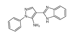 4-(1H-benzimidazol-2-yl)-2-phenylpyrazol-3-amine Structure